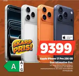 Power Apple iPhone 17 Pro 256 GB Den ultimative Pro. tilbud