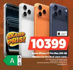 Power Authorized Reseller Apple iPhone 17 Pro Max 256 GB Næsten for Pro til at være sand. tilbud