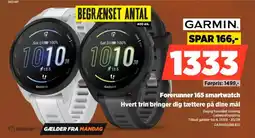 Power Garmin Forerunner 165 smartwatch Hvert trin bringer dig tættere på dine mål tilbud