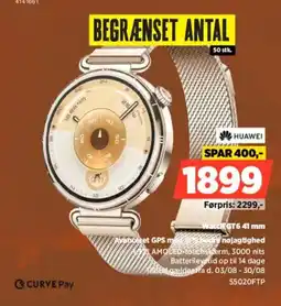 Power Huawei Watch GT6.41 mm Avanceret GPS med bedre nøjagtighed tilbud