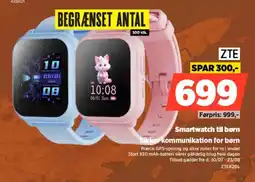 Power Zte Smartwatch til børn Sikker kommunikation for børn tilbud