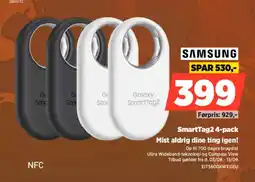 Power Samsung SmartTag2 4-pack Mist aldrig dine ting igen! tilbud