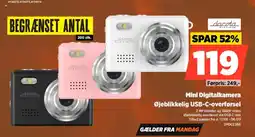 Power Dacota Platinum Mini Digitalkamera Øjeblikkelig USB-C-overførsel tilbud