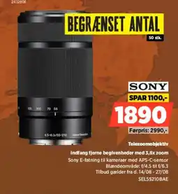 Power Sony Telezoomobjektiv Indfang fjerne begivenheder med 3,8x zoom tilbud