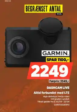 Power Garmin DASHCAM LIVE Altid forbundet med LTE tilbud