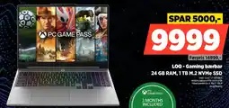 Power LOQ-Gaming bærbar 24 GB RAM, 1 TB M.2 NVMe SSD tilbud
