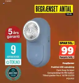 Power Fnugfjerner Praktisk USB-opladning tilbud