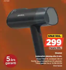 Power Steamer Automatisk slukning efter 8 min. tilbud