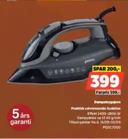 Power Dampstrygejern Praktisk selvrensende funktion tilbud