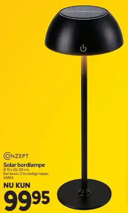 Din Isenkræmmer Conzept solar bordlampe tilbud
