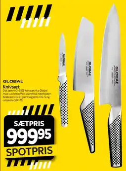 Din Isenkræmmer Global knivsæt tilbud
