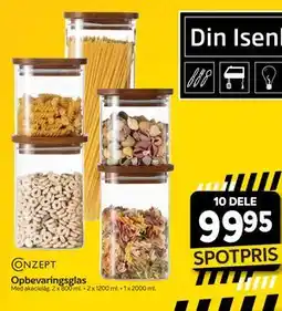 Din Isenkræmmer CONZEPT Opbevaringsglas tilbud