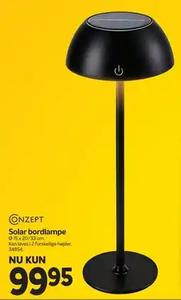Din Isenkræmmer Solar bordlampe tilbud