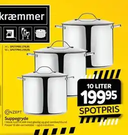 Din Isenkræmmer CONZEPT Suppegryde tilbud