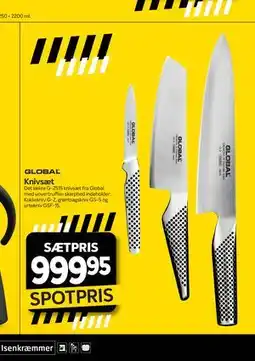 Din Isenkræmmer GLOBAL Knivsæt tilbud
