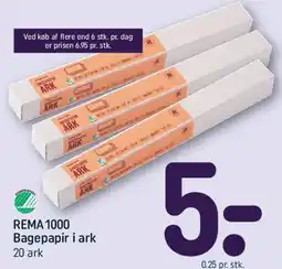 REMA 1000 REMA 1000 Bagepapir i ark tilbud