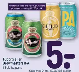 REMA 1000 Tuborg eller Brewmasters IPA tilbud
