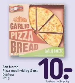 REMA 1000 San Marco Pizza med hvidløg & ost tilbud