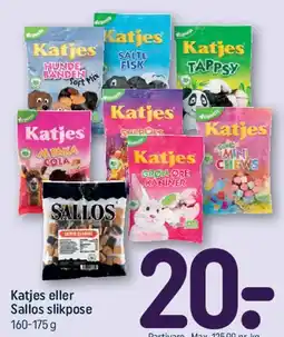 REMA 1000 Katjes eller Sallos slikpose tilbud