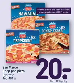 REMA 1000 San Marco Deep pan pizza tilbud