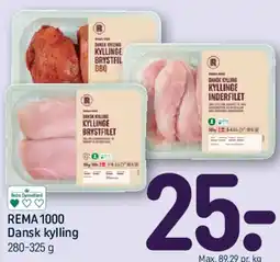 REMA 1000 Dansk kylling tilbud