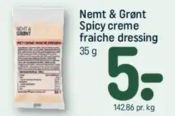 REMA 1000 Nemt & Grønt Spicy creme fraiche dressing tilbud