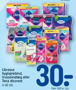 REMA 1000 Libresse hygiejnebind, trusseindlæg eller Tena discreet tilbud