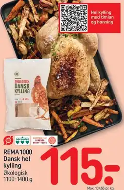 REMA 1000 REMA1000 Dansk hel kylling tilbud