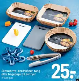 REMA 1000 Skærebræt, bordskåner, tang eller bagepapir til airfryer tilbud