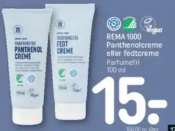 REMA 1000 REMA 1000 Panthenolcreme eller fedtcreme tilbud