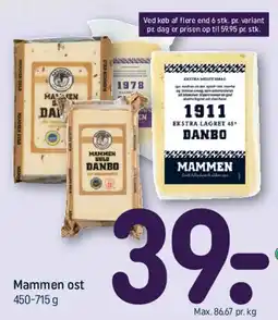 REMA 1000 Mammen ost tilbud