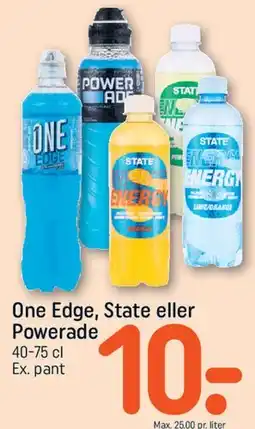 REMA 1000 One Edge, State eller Powerade tilbud