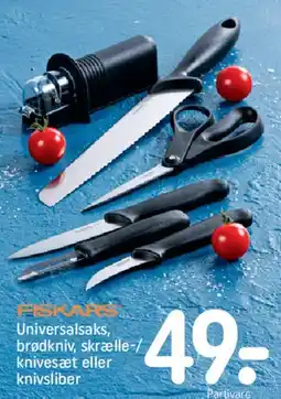 REMA 1000 Fiskars kniv-/saksesæt tilbud