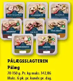 Lidl Pålægsslagteren Pålæg tilbud
