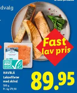 Lidl Laksefileter med skind tilbud