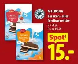 Lidl Fersken- eller jordbær snitter tilbud