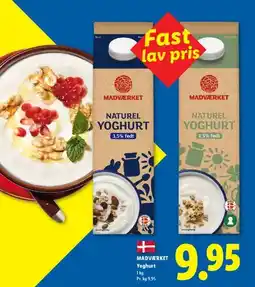 Lidl Madværket Naturel Yoghurt tilbud