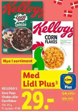 Lidl Kellogg's Coco Pops / Corn Flakes tilbud