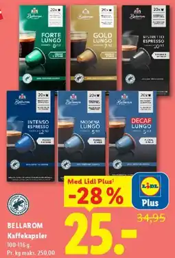 Lidl Bellarom Kaffekapsler tilbud