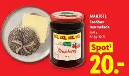 Lidl MARIBEL Jordbær-marmelade tilbud