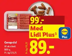 Lidl Cevapcici (af oksekød) tilbud