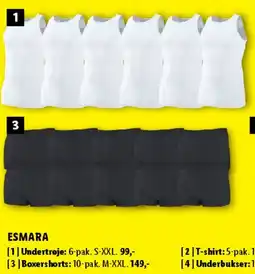 Lidl ESMARA undertøjspakker tilbud