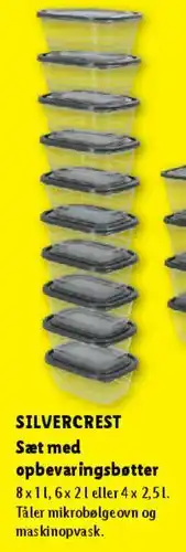 Lidl SILVERCREST opbevaringsbøtter (stak) tilbud