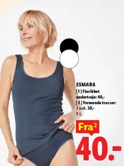 Lidl ESMARA Finribbet undertrøje tilbud