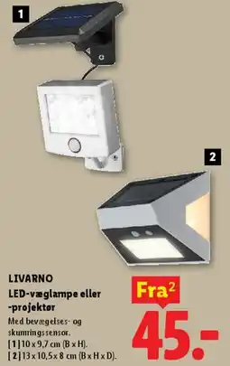 Lidl LED-væglampe eller -projektor tilbud