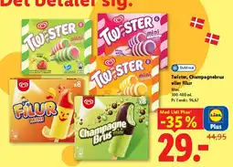 Lidl Twister, Champagnebrus eller Filur Mini tilbud