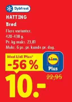 Lidl Hatting Brød tilbud