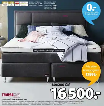 JYSK Temprakon C200 Kontinentalseng 180x200cm tilbud