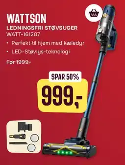 Skousen WATTSON LEDNINGSFRI STØVSUGER tilbud