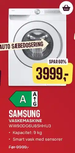 Skousen Samsung vaskemaskine tilbud